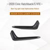 2020 Civic Hatchback Exterior Set: Front & Rear Fog Light Frames, Eyebrows, Rear Cover, Door Bowl Trim