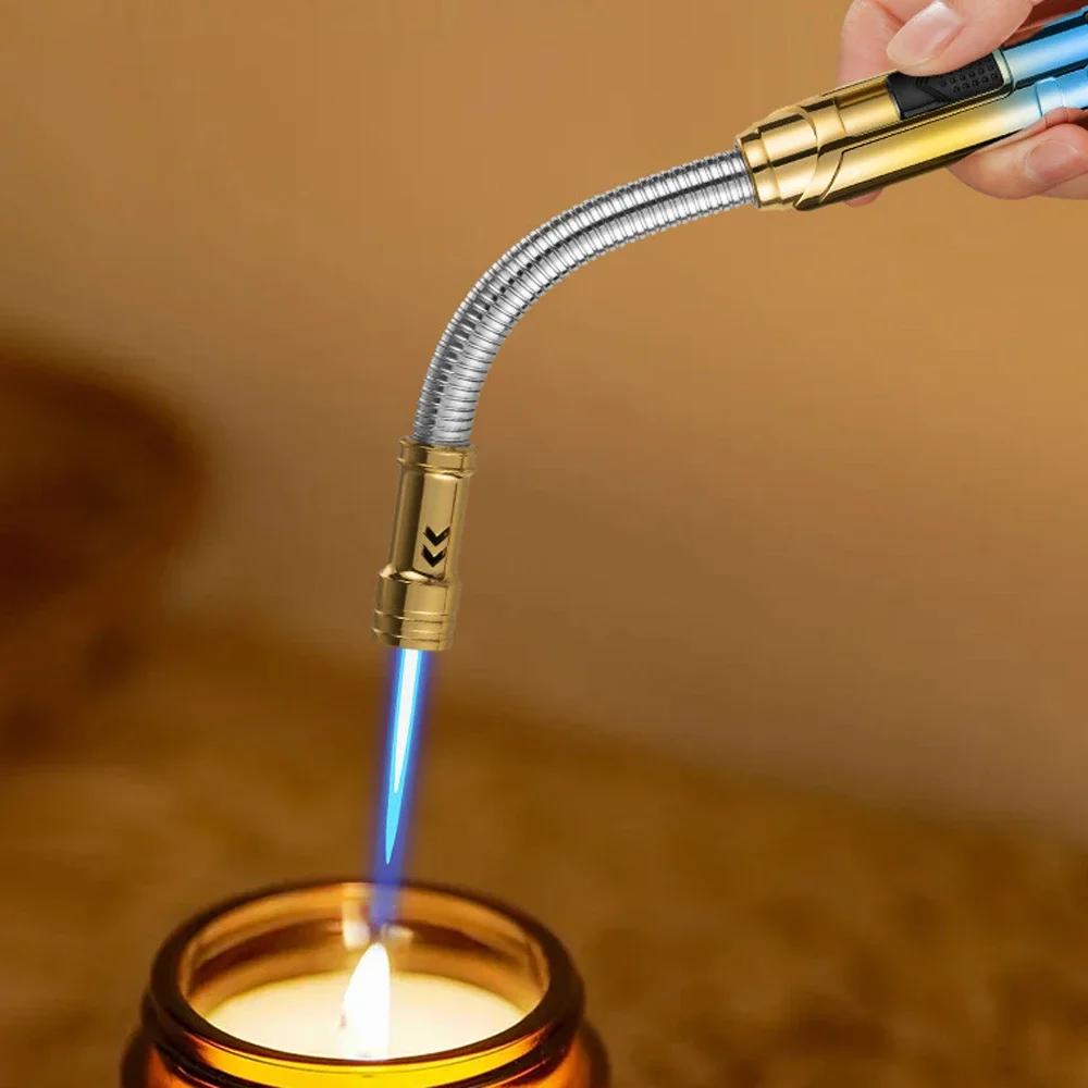 2 шт. шланг кухонная газовая зажигалка гибкая свеча газовая плита зажигалка для сигар ветрозащитный бутановый сварочный пистолет уличный инструмент для зажигания барбекю