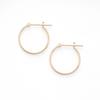 ESTELLE [Official] Women's Hoop Earrings, 18K Pink Gold (M) 0202-1470-0015-0000