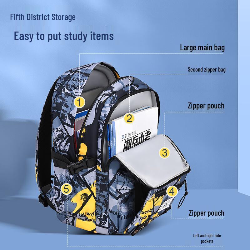 Sesame Baby Boys' Lightweight Camouflage Primary School Backpack