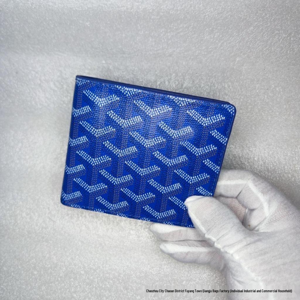 Трендовый кошелек «гусиная лапка» 2025: Стиль Goyard, Множество отделений для карт, Универсальный модный аксессуар в европейском и американском стиле.