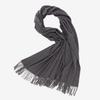 2025 Autumn/Winter New Women'S Solid Color Imitation Cashmere Scarf, High End And Versatile Scarf, Fashionable Thickened Men'S Tassel Shawl
