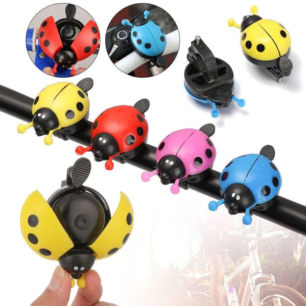 4 Colors Ladybug Bicycle Bell Cartoon Bike Warning Horn Novelty Bike Bell Boys