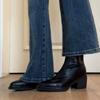 Pointed Tip Thick Sole Winter  Fashion Zipper Sexy Simple Women's Boots Waterproof Platform Comfortable Women's High Heels