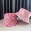Thin Baby Bucket Hat Cartoon Print Outdoor Kid Sun Hat Summer Fisherman Cap