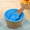 Ice Cream Spoon Cute Shape Food Grade Non-stick Anti-freeze Anti-slip Handle Tableware Multi-colored Homemade Ice Cream Cup