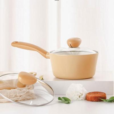 FLAN Индукционная кастрюля и кастрюля (18см) со стеклянной крышкой можно мыть в посудомоечной машине без PFOA