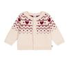 Petit Bateau Кардиган Молочный Размер 36 95см A0EBI, Белый/Красный, Месяцы,