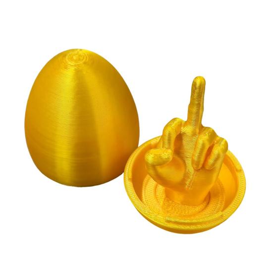 Пасхальное яйцо, розыгрыш со средним пальцем, подарок для мужчин и женщин, 3D-печатное грубое яйцо, шутка, веселый сюрприз, подарок, уникальная игрушка для взрослых