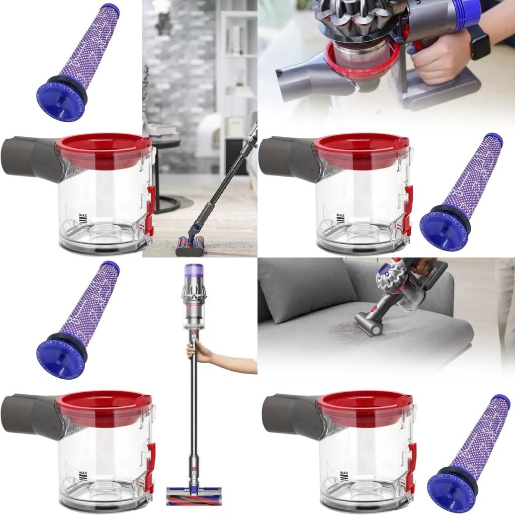 Для пылесоса Dyson V7 V8 Sv10 Sv11 Крышка дна контейнера для мусора Уплотнение Фильтрующий элемент