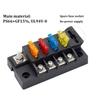 Bskivd 4-Way 12-32V 4 Circuit Fuse Block Fuse Box for Auto Boat Marine with Cover