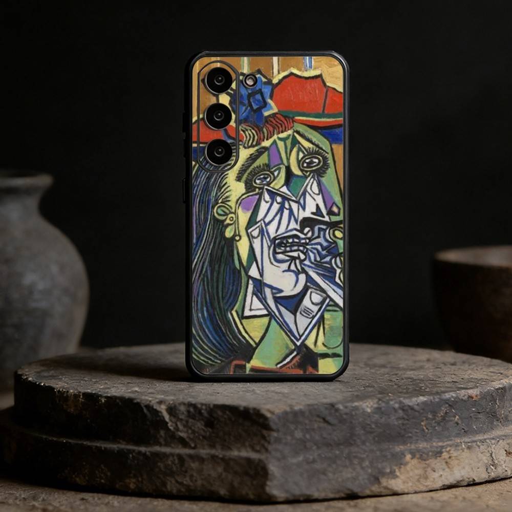 Picasso Abstract Art Painting Phone Case For Samsung Galaxy A13,21s,22,31,32,52,53,71,72,73,Soft Black Cover