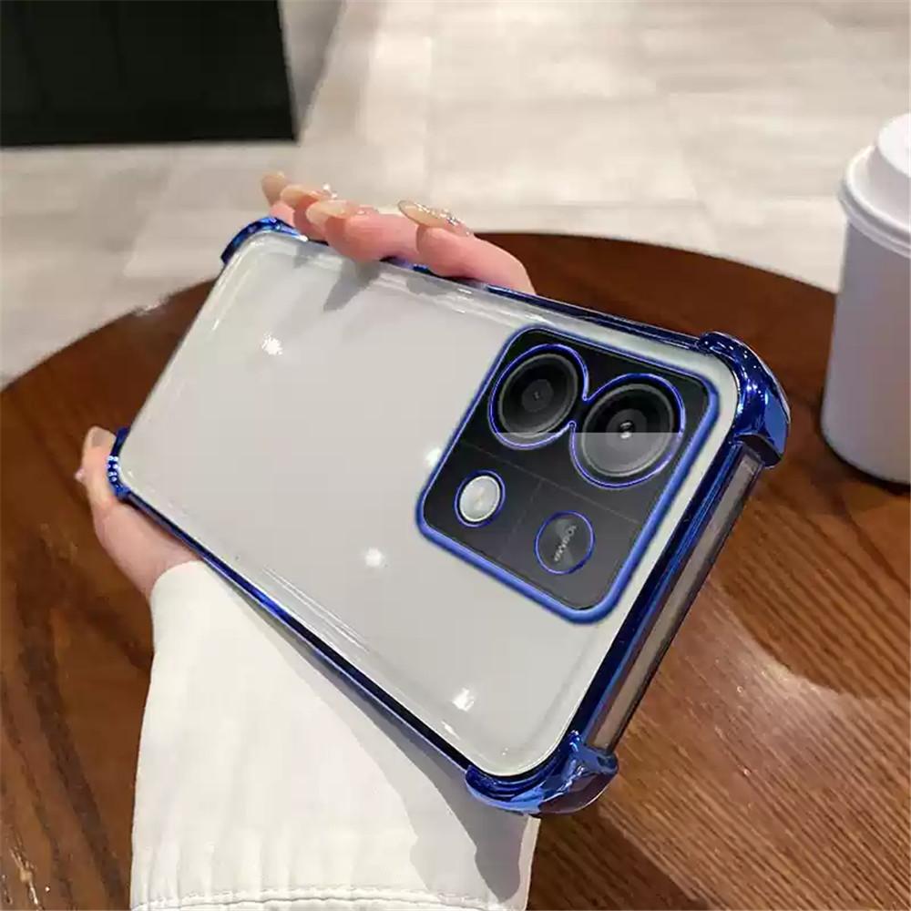 Роскошный противоударный чехол для телефона Xiaomi POCO X6 X5 M6 F6 Pro X3 NFC F3 F4 C65 13T 12T 14 Ultra Силиконовый бампер Прозрачная крышка