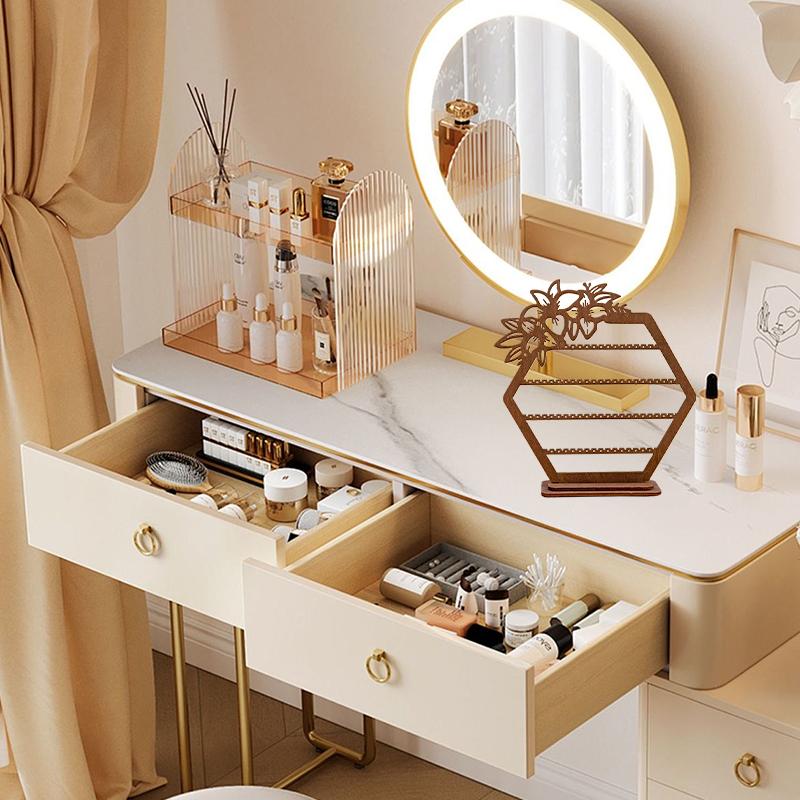 1 шт. Настольное украшение Легко собирается Деревянные зажимы для ушей Подставка-держатель для серег Большая вместимость