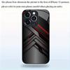 Модный чехол из закаленного стекла с геометрическим узором, подходит для iPhone 17 16 15 14 13 12 11 Pro/Max/Plus, противоударная задняя крышка