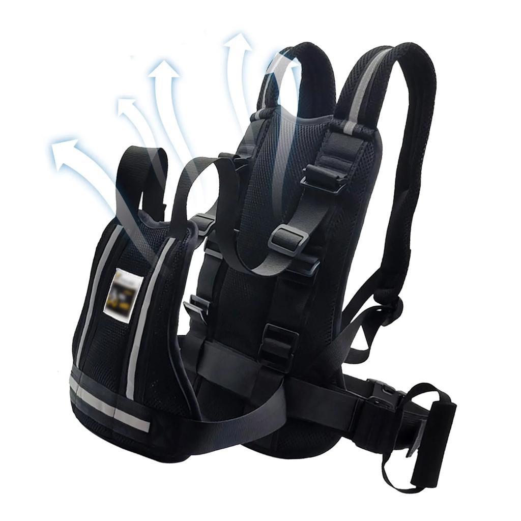 Adjustable Motorcycle Safety Belt for Kids Child Reflective Rear Seat Grab Handle Strap Motorcycle Breathable Harness Anti-Drop