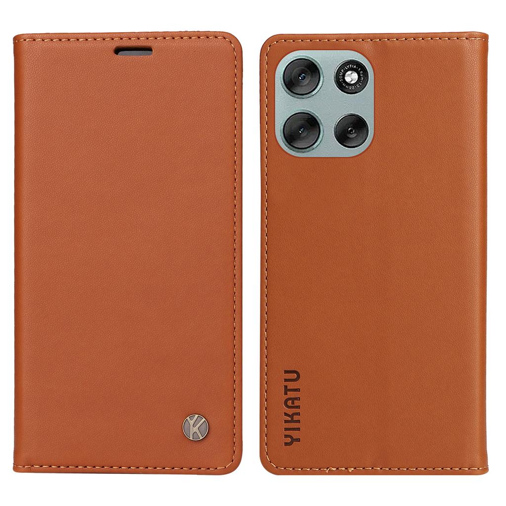 For Motorola Moto G56 5G Phone Cases YIKATU Magnetic Closure PU Leather Mobile Cover