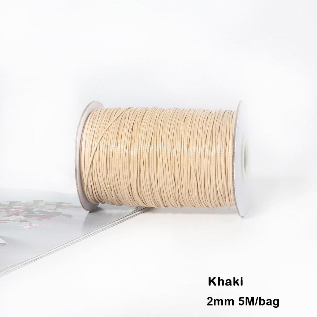 Разноцветные вощеные хлопковые шнуры для макраме, ювелирные бусины, изготовление ювелирных изделий своими руками