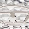 DIESEL Mirror Effect Chain Polyurethane Shoulder Crossbody Handbag Women handbag Silver X08396P6714H0535