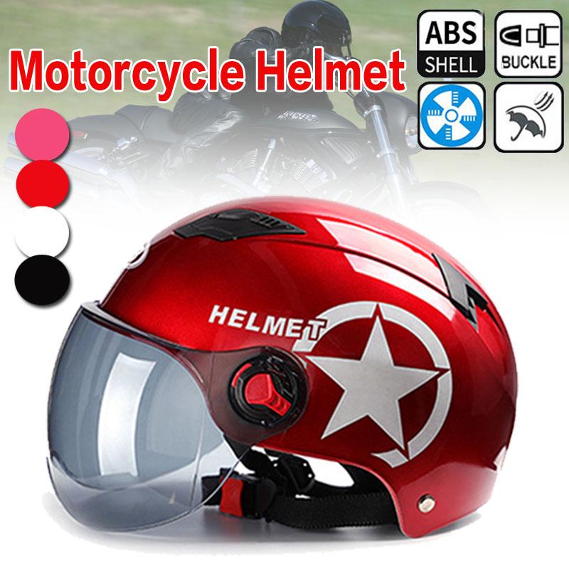 Scooter Bike Open Face Half Baseball Cap Anti-UV Safety Hard Hat Motocross Helmet Safety Motorcycle Helmet Multiple Color