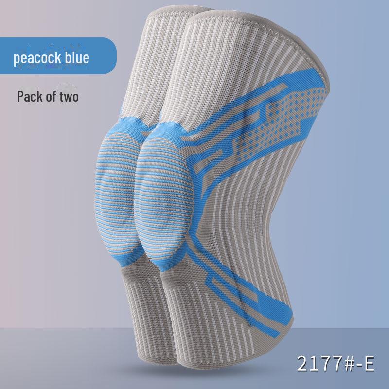 Мужские силиконовые наколенники - спортивная защита для бега, фитнеса, баскетбола, прыжков; Теплая компрессия с поддержкой надколенника.