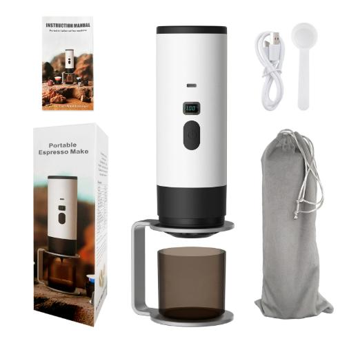 Портативная электрическая кофеварка 3-в-1, капсульная кофемолка, дорожная кофеварка с беспроводным подогревом для автомобиля, дома, кемпинга