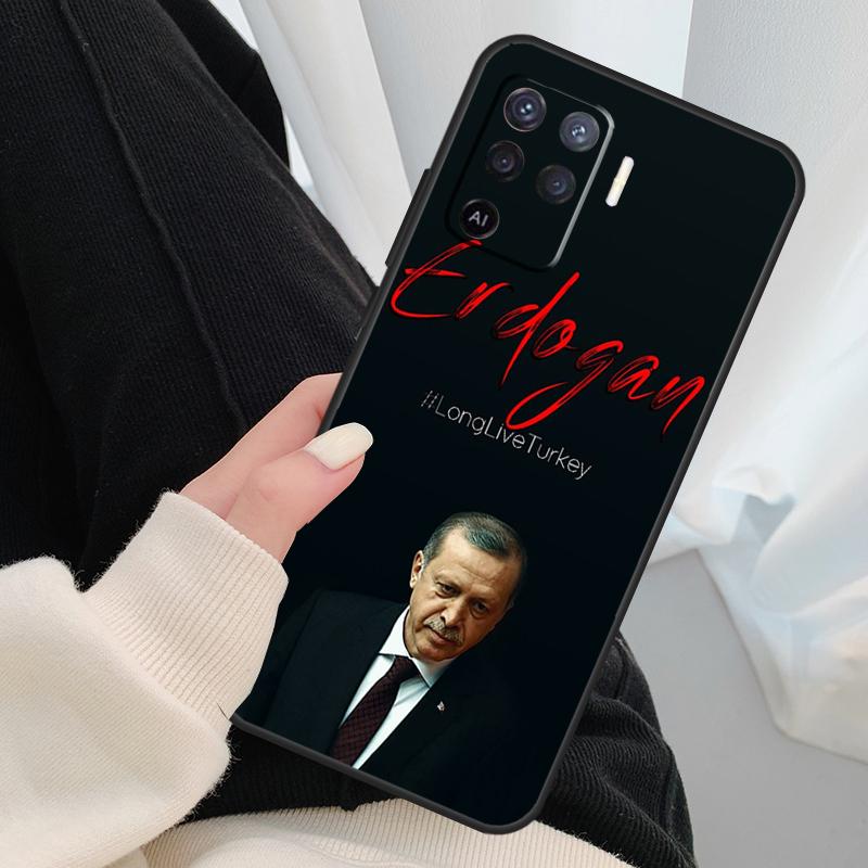 Turkey Recep Tayyip Erdogan Case For Oppo A54 A74 A94 A18 A57 A17 A77 A38 A58 A78 A98 A80 A60 A40 A96 A76 A16 A15 A5 Pro