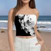 Crop Tops For Women Sexy Cami Tank Summer Tube Sleeveless Printed Camisole Shirt Vest