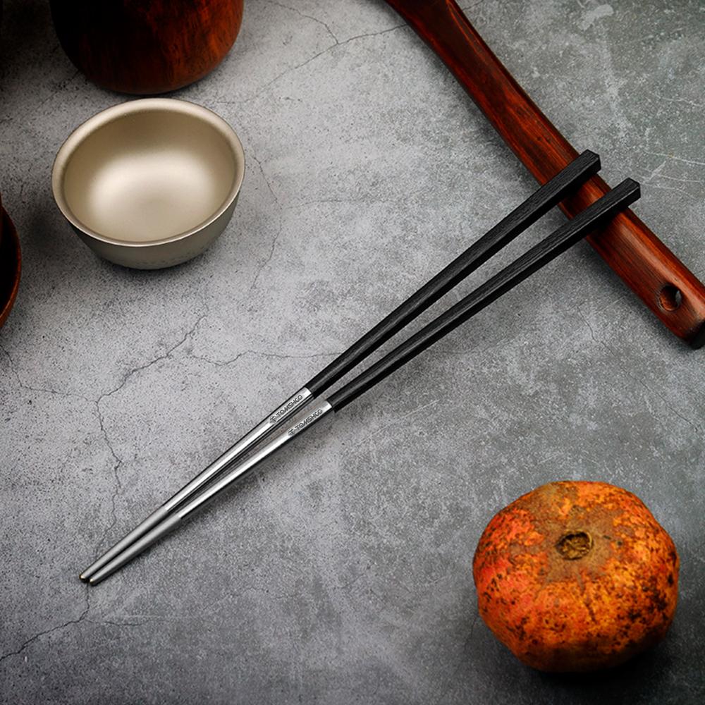 Titanium Chopsticks with Carbon Fiber One Pair