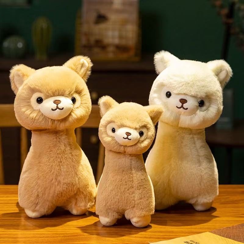 23/30cm Alpaca Doll Simulation Plush Toy Handmade Doll Cartoon Anime Cute Pillow Cushion Home Decoration Children's Birthday Gif