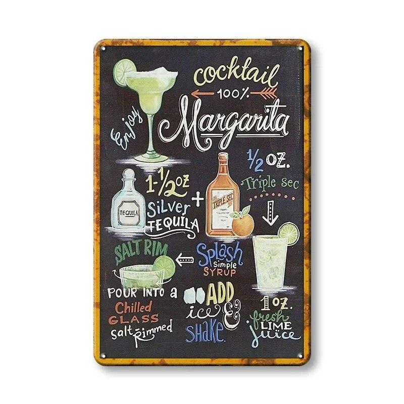 Винтажные постеры, жестяные вывески для коктейлей, металлическая доска, пивная ретро-тарелка, декоративная железная картина для бара, паба, человек, пещерное искусство, Настенный декор
