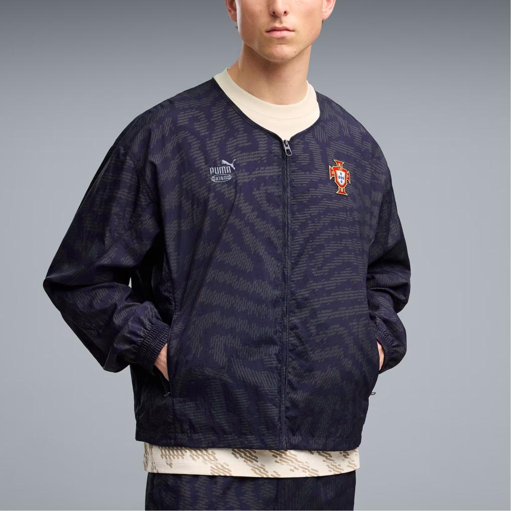 Puma X Portugal Совместная коллекция Salehe Bembury King Sports Молния Свободная Куртка с длинным рукавом Унисекс куртки 635099-64