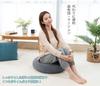 Круглая напольная подушка Genki Life, мягкая и слегка упругая, диаметр 55 см, большой размер, толстая, слегка упругая, для диванов, пушистая микрофибра, съемная моющаяся наволочка,