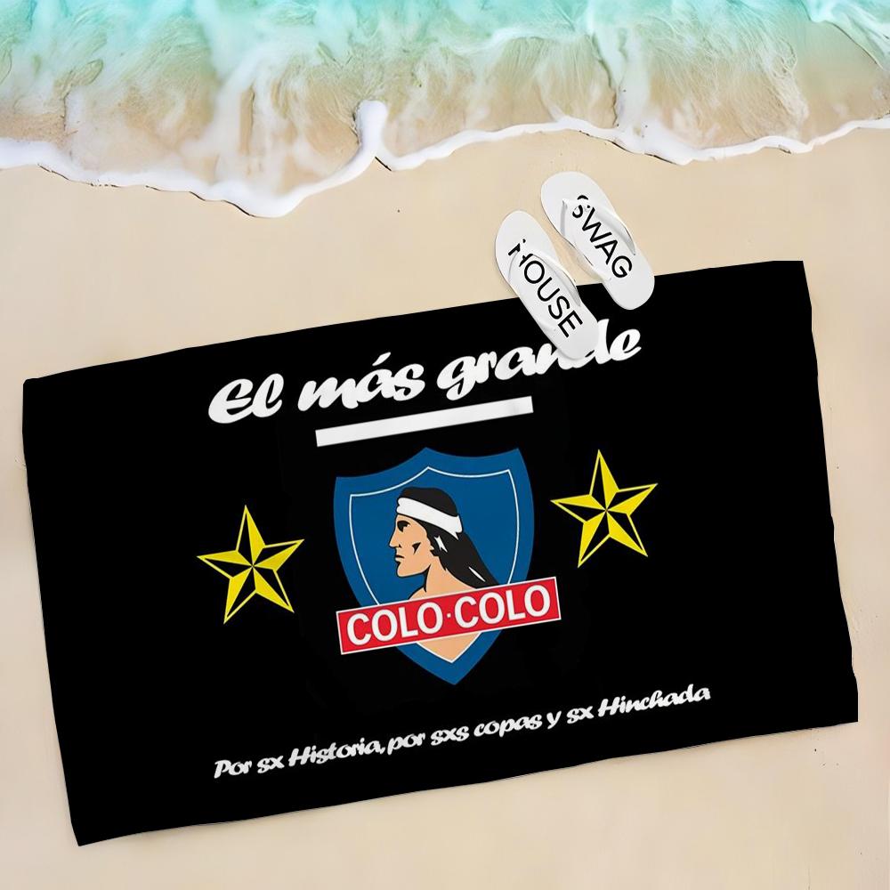 1 шт. Полотенце Social Y Deportivo Colo-Colo Детское пляжное полотенце Летнее полотенце для плавания и душа Товары для ванной