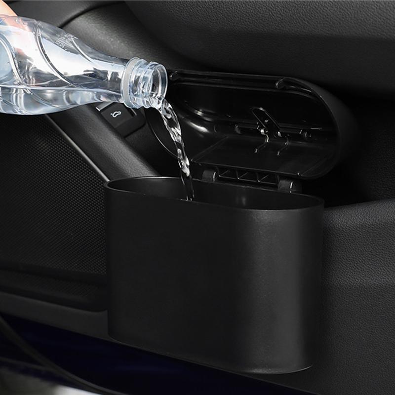 Автомобильный мусорный бак, подвесной автомобильный ящик для мусора, пылезащитный ящик для хранения, квадратный прессованный мусорный бак, универсальный автомобильный интерьер