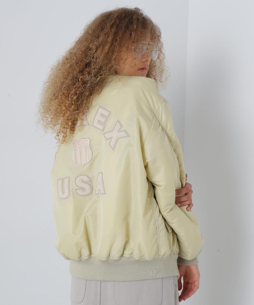 AVIREX SIGNATURE LOGO MA-1 S beige 783-4252605