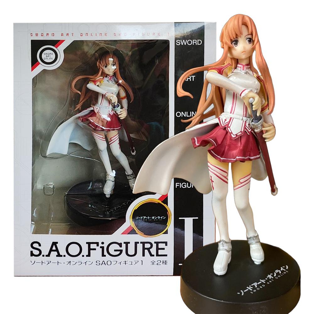 16см Аниме Sword Art Online Асуна Фигурка Рыцари Кровавой Лиги Поза для рисования Модель Игрушка Коллекция Подарок Фигурка Действия ПВХ Кукла