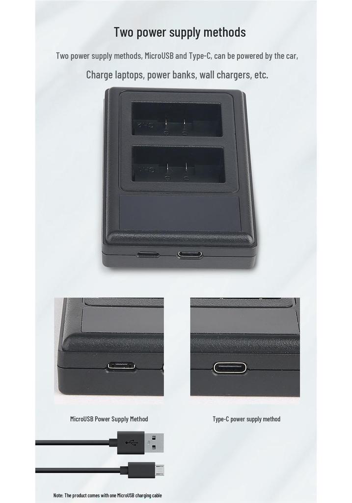 Двухслотное USB-зарядное устройство S006 для камер Panasonic FZ7, FZ8, FZ18, FZ28, FZ30, FZ35