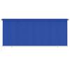Outdoor Roller Blind 355 (W) x 140 (H) cm Blue HDPE