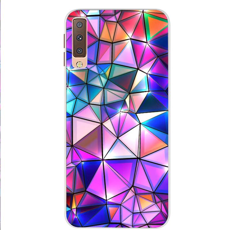 Чехлы для Samsung Galaxy A7 2018, силиконовый цветной чехол для телефона, чехол для Samsung A7 2018 A750 A750F, защитный корпус 6,0 дюймов
