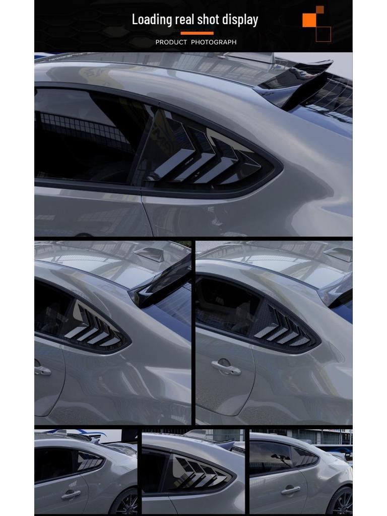 Задние треугольные жалюзи для Toyota GR86/Subaru BRZ 2022+ - Наклейка для экстерьера автомобиля