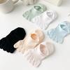 Cotton Breathable Five Finger Boat Socks Women Slipper Toe Socks Summer Invisible No Show Ankle Short Socks Sports Socks