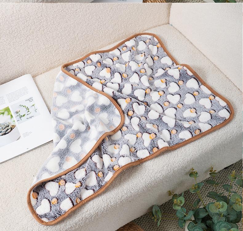 Коврики и одеяла для домашних животных: Толстый коралловый флис для собак и кошек