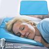 1pc Summer Ice Cold Pillow Massager Therapy Insert Pillow Chillow Sleeping Aid Muscle Neck Cooling PVC Pad Pillow Mat Gel R U9Y2
