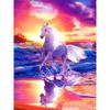 Полная 5D Diy Алмазная Картина Мультфильм Лошадь Скачет Вышивка Крестом Домашний Декор Ручной Работы