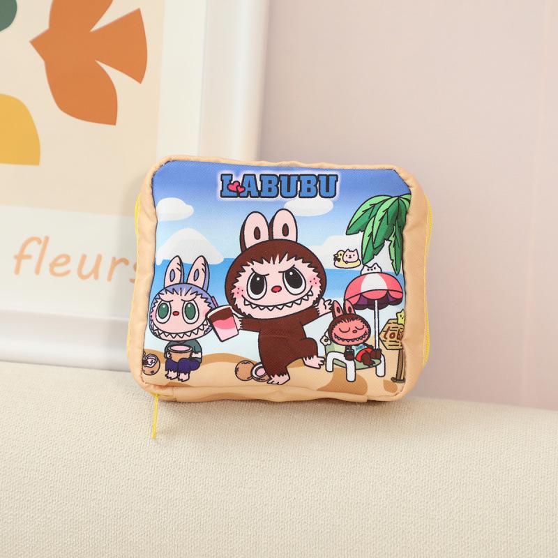Cartoon Multi-color Canvas Women's Sanitary Napkin Storage Bag, Aunt Handkerchief Bag, Sanitary Cotton Storage Bag