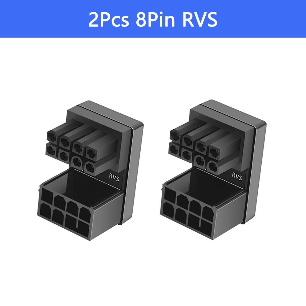 ATX 8-контактный 6-контактный гнездо на 8-контактный 6-контактный штекер адаптер питания под углом 180 градусов для настольной видеокарты GPU