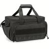14 Inch Black Canvas Tool Storage Bag Lightweight Electrician Portable Tote Bag Work Accessories