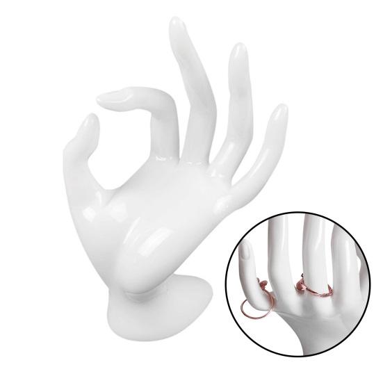 Подставка для демонстрации рук Гладкая и плоская Декоративный пластик Подставка для демонстрации пальца ОК Модель руки