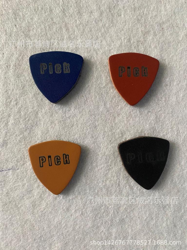 Натуральная кожаная медиатор для укулеле/гитары - Овечья кожа, Коровья кожа - Одиночный